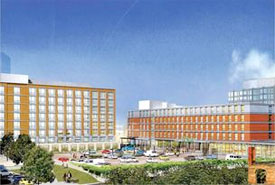 Graphic rendering of the Ink Block in Boston's South End