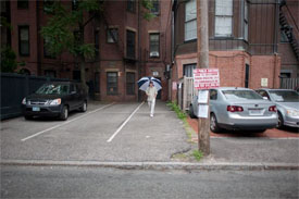 Parking spaces in back bay Boston