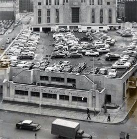 Post Office Sq in Bostin in 1954