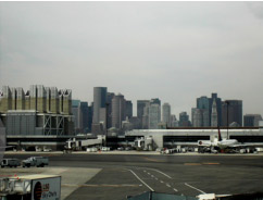 logan airport with office space in the background